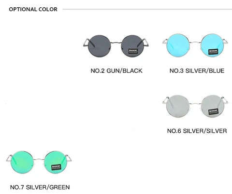 Kdeam Azure Orbit  Polarized Round Sunglasses