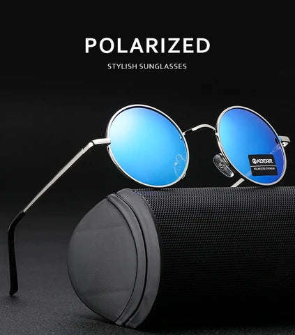 Kdeam Azure Orbit  Polarized Round Sunglasses