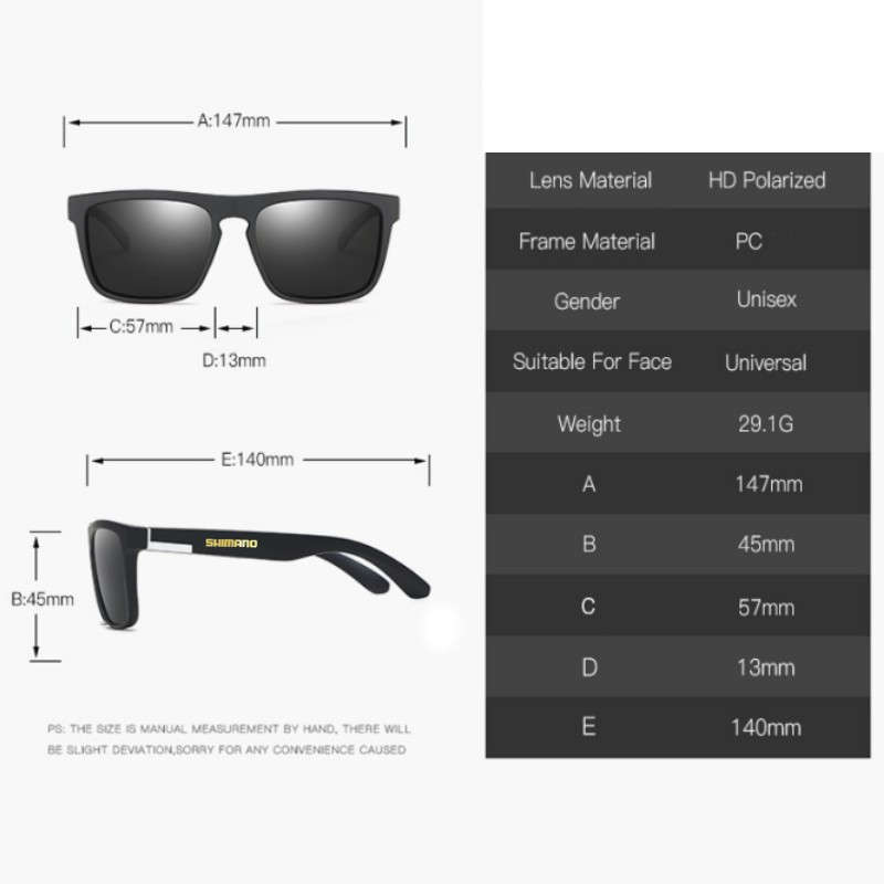 SHIMANO Polarized Sunglasses Black