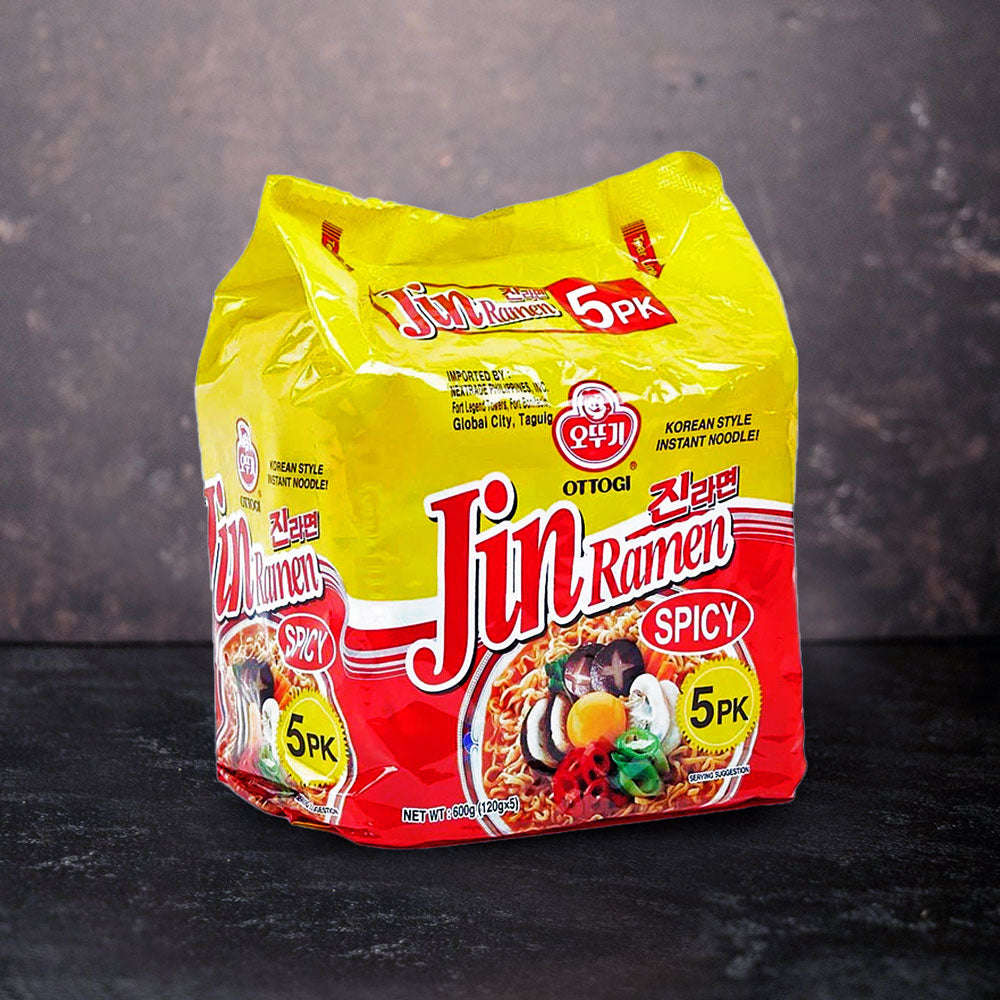 Ottogi Jin Ramen Spicy 5 Pack 600g