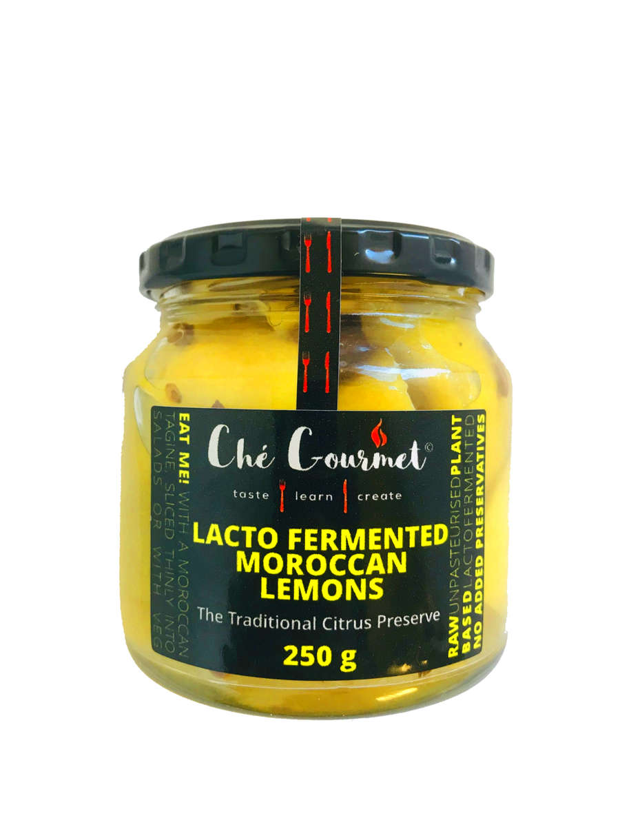 Lacto Fermented Moroccan Lemons - 250g