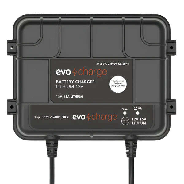 EvoCharge 12V 15ah LiFePo4 Battery Charger