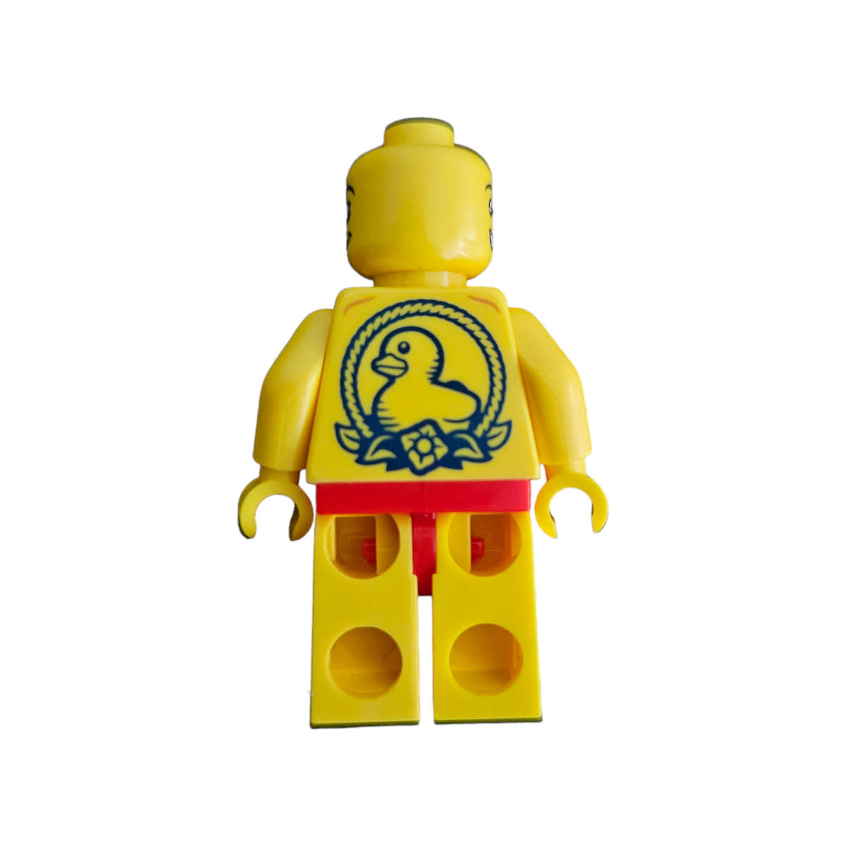 Swimsuit boy with duck tattoo Lego custom minifigure