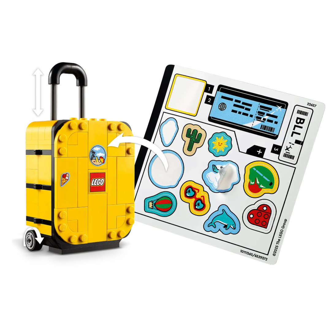 40817 LEGO Yellow Travel Suitcase