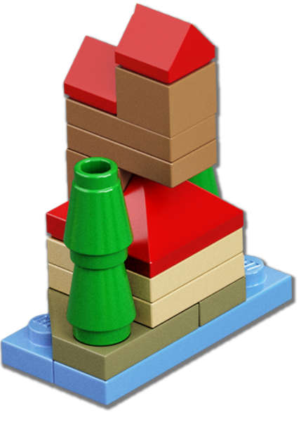 Harry Potter - The Burrow Lego Microbuild Microscale