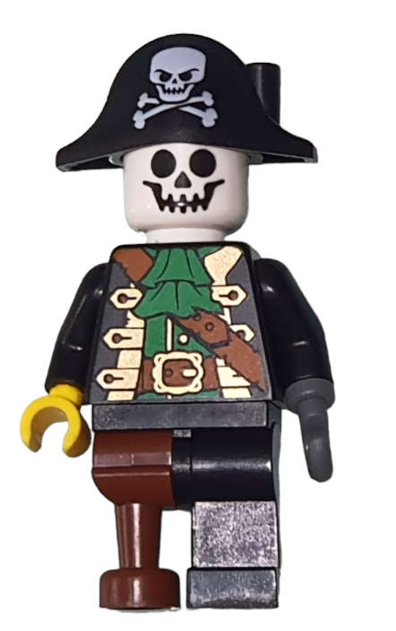 Skeleton Pirate Captain Lego Minifigure