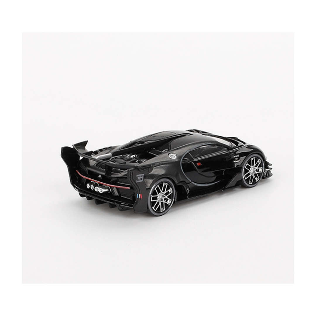Bugatti Vision Gran Turismo Black MiniGt 1/64 scale model