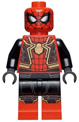 Spider-Man - Black and Red Suit, Large Gold Spider, Gold Knee Trim (Integrated Suit) Spiderman No...
