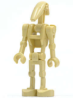 Battle Droid - Tan, Straight Arms Lego minifigure star wars