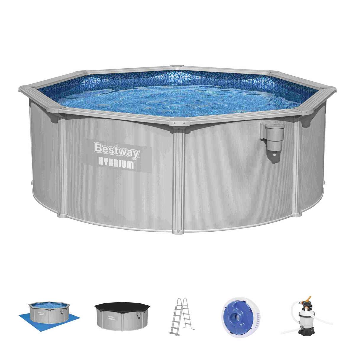Bestway Hydrium 3,6 X 1,2 M Pool Set 10,990 L With Sand Filter