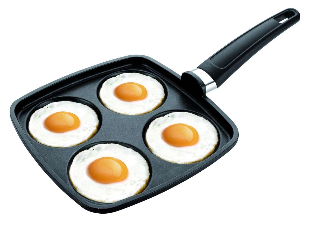 Frying Pan With 4 Dimples22x22