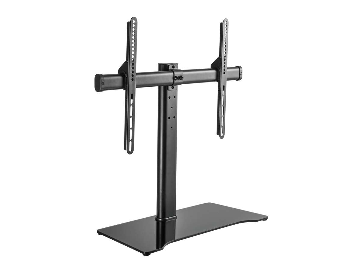 Equip 32"-55" TV Tabletop Stand with Adjustable Height and Glass Base