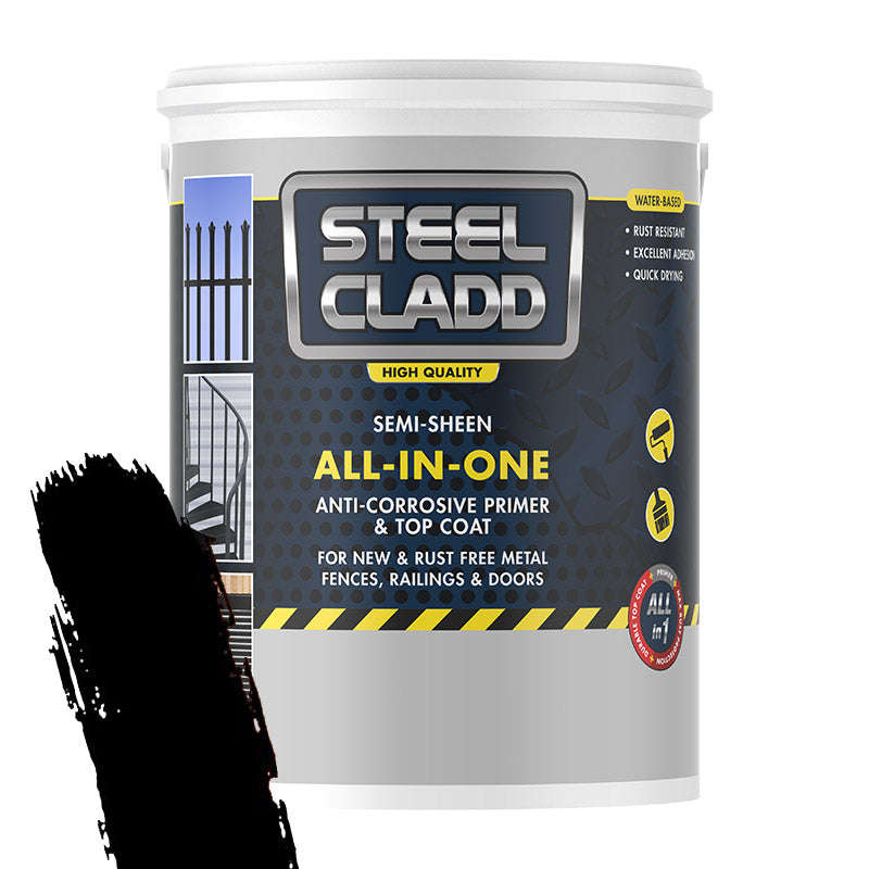 Steel Cladd All In One Water Based Black 1 L