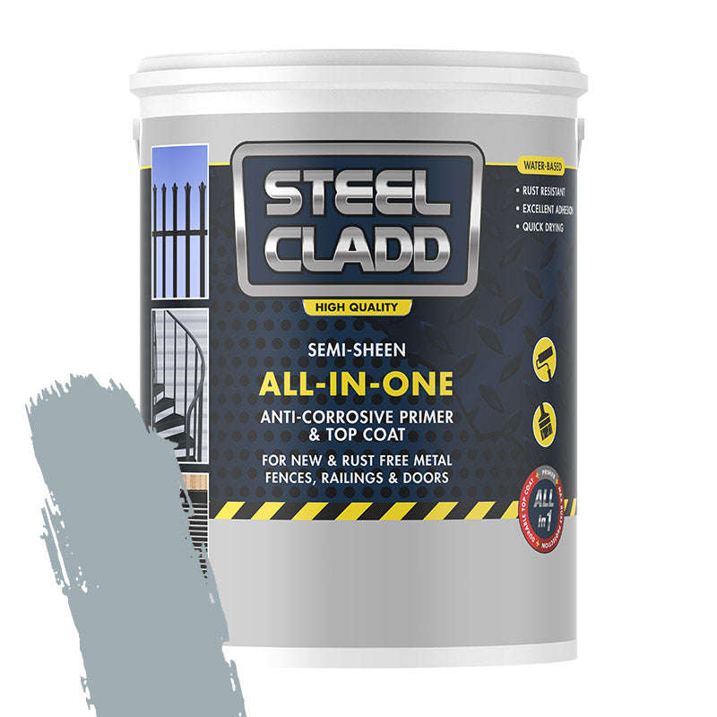 Steel Cladd All In One Water Based Grey 5 L