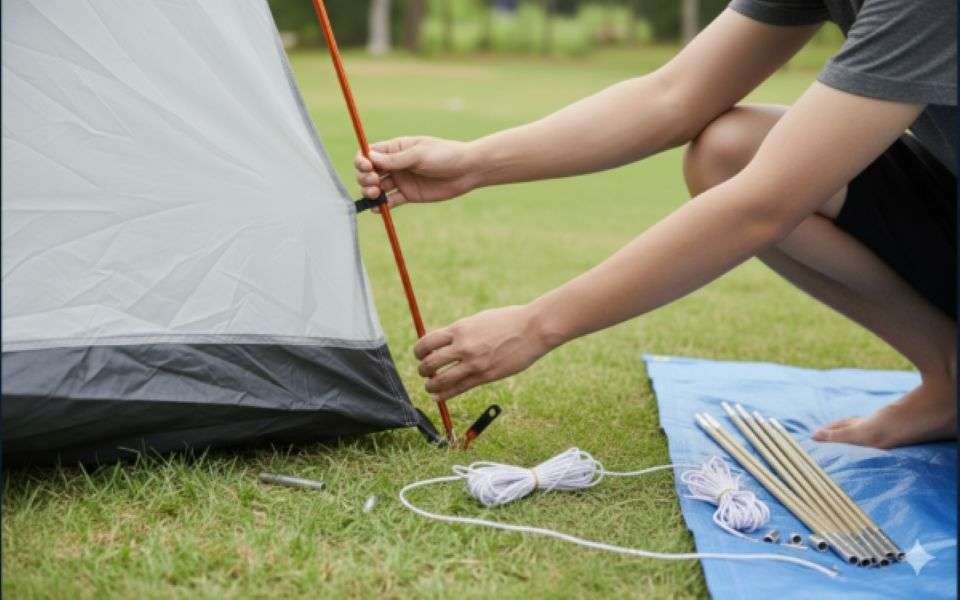 O Ztrail Oztrail Pole Kit 7.9 Mm X 600 Mm