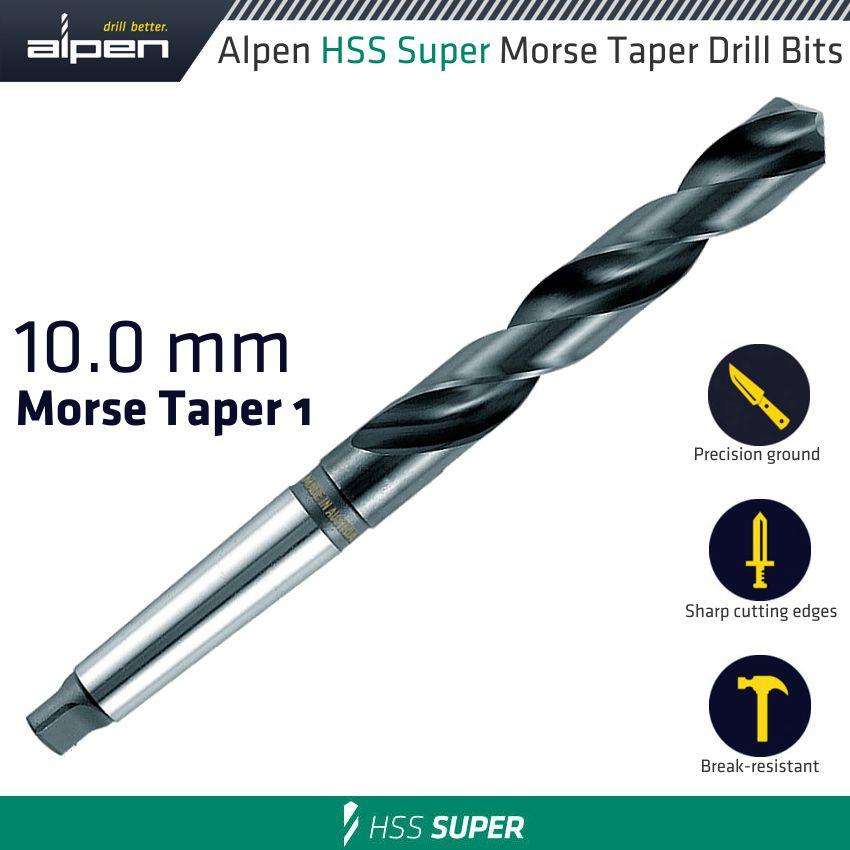 Alpen Hss Super 10 Mm Morse Taper 1 Shank