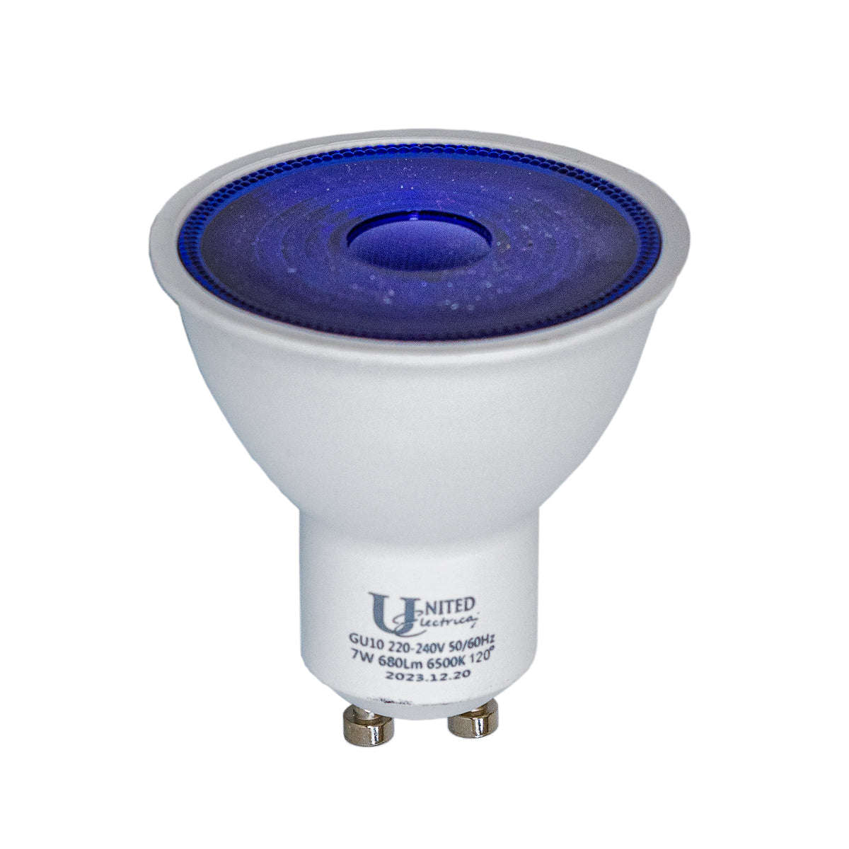 United Electrical Downlight Led Gu10 Blue 7 W