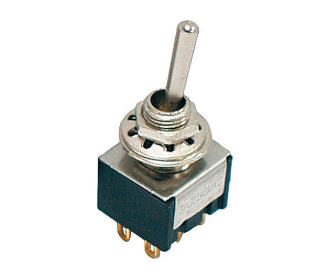 Mini Toggle Switch Dpdt P/M Sol 2 A 250 Vac B069 E