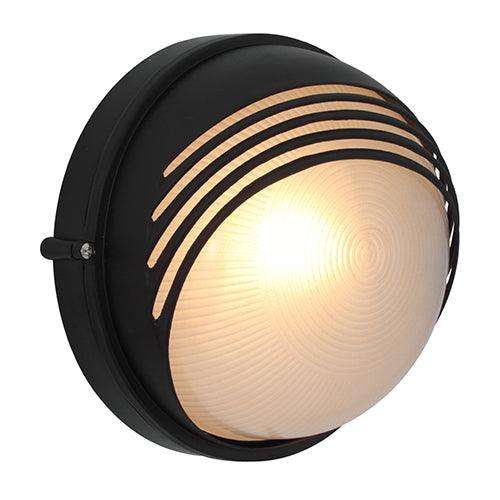***Moon Round Large Bulkhead 240mm Black 1x100w