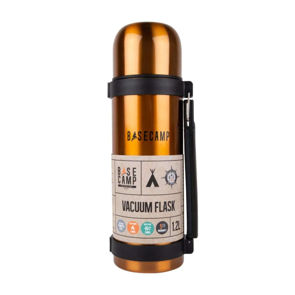 Basecamp Vacuum Flask St/Steel Traditional 1.25 L