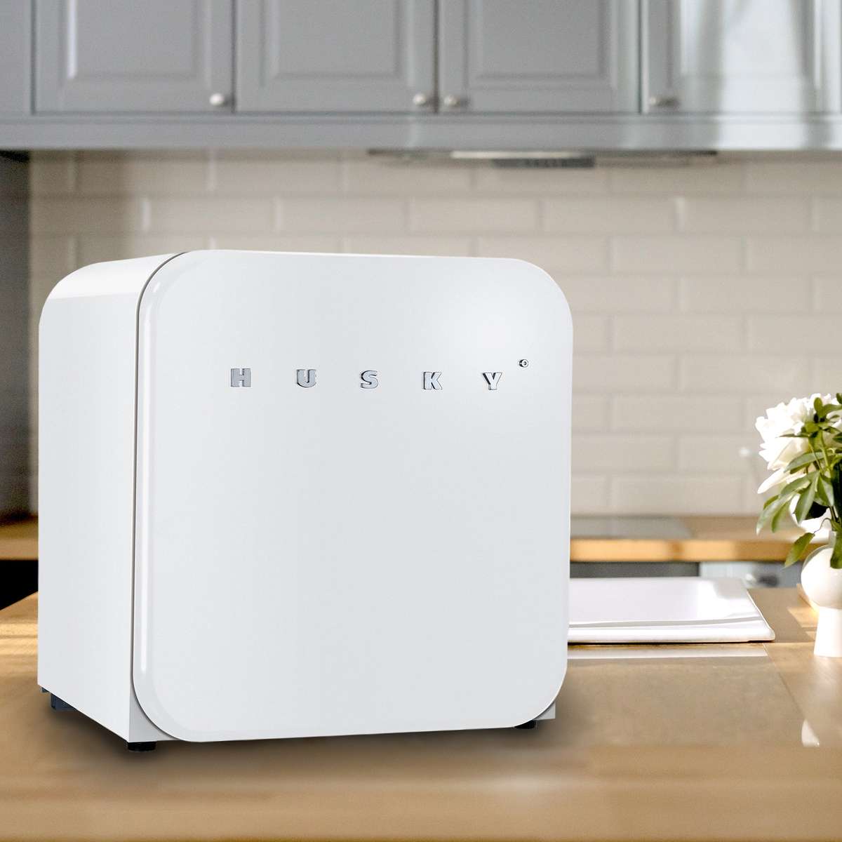 46 L Countertop Retro Fridge ( / White / Black)