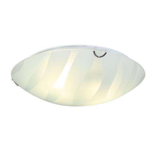 Eurolux Ceiling Light 300mm Zebra Stripe Design White