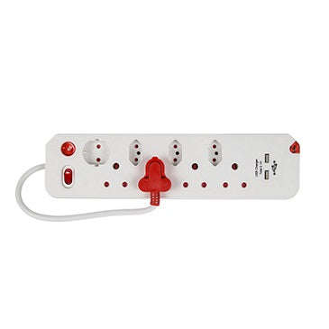 Multiplug 8 Way Surge +2 Usb E/Mate