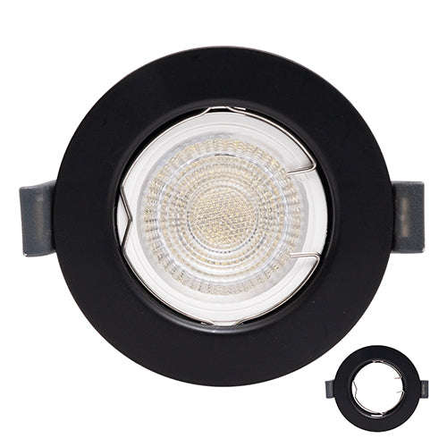 D/Light Polycarbonate 81 X40mm Matt Black No Lampholder