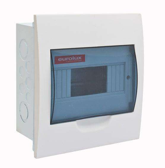 Eurolux Flush 8 Way Din Rail Distribution Board