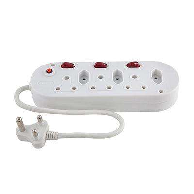 Multi Plug Sga 6 Way 3x16 A 3x5 A Switch Illuminated
