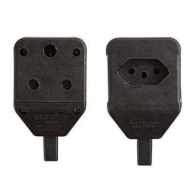 Eurolux 2 Way Janus Coupler Black