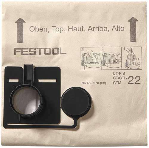 Festool Filter Bags Fis Ct22 5 X