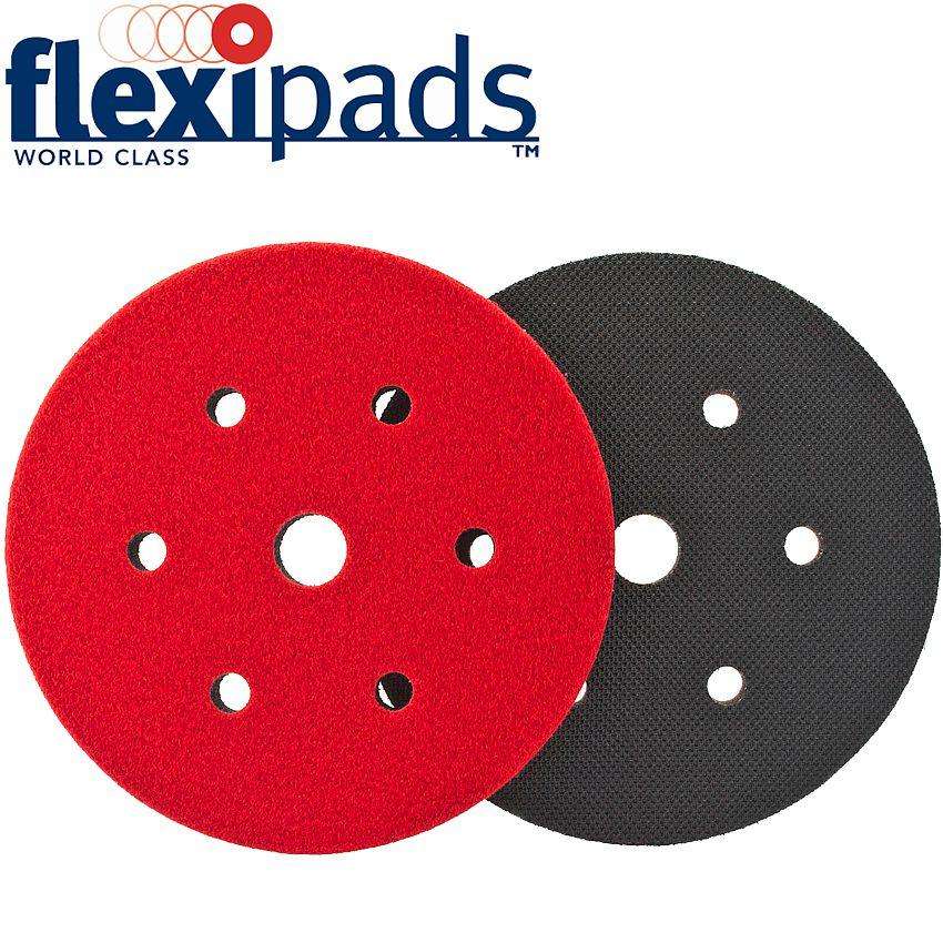 Flexipads Interface Cushion Pad Hook And Loop 150 Mm 6 Hole