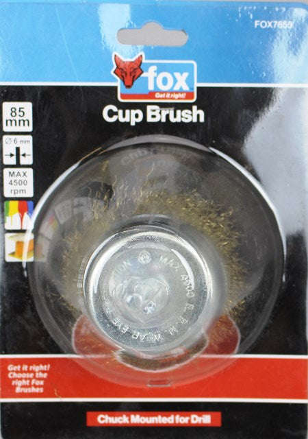 Wire Cup Fox Crimped Fine 85 Mm(drill)