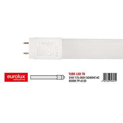 Eurolux 5 Ft T8 Tube 24w Led G13 6500 K