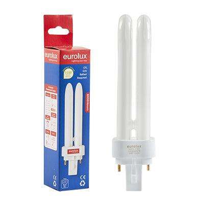 Eurolux Cfl Pl 2 Pin G24d 1 13w Cool White