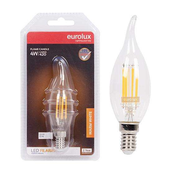 Candle Filament Flame 4w Led E14 3000 K N