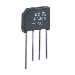 Diode Bridge Rectifier Sil +Aa 500 V 4 A Rs405