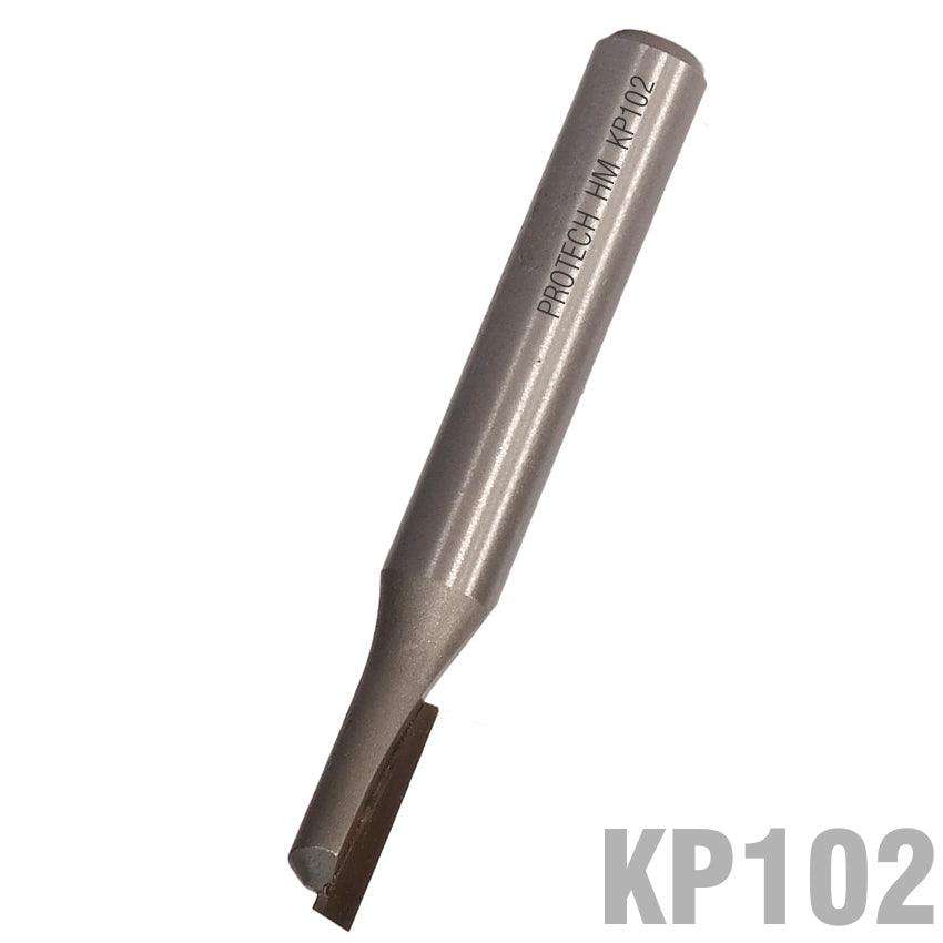 Pro Tech Straight Bit Single Flute 3/16' X 1/2' Cut 1/4' Shank