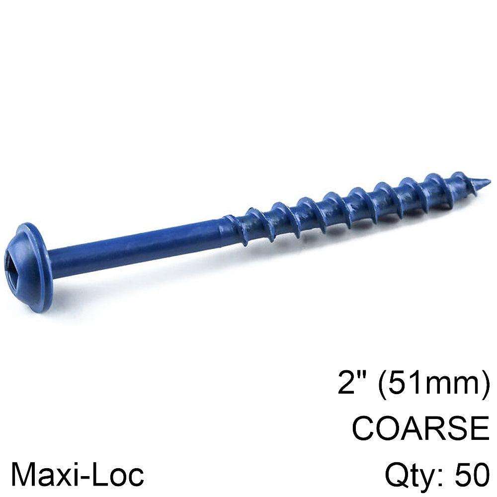 Kreg Kreg Blue Kote Pocket Hole Screws 51 Mm 2.00' #8 Coarse Thread Mx Loc 5