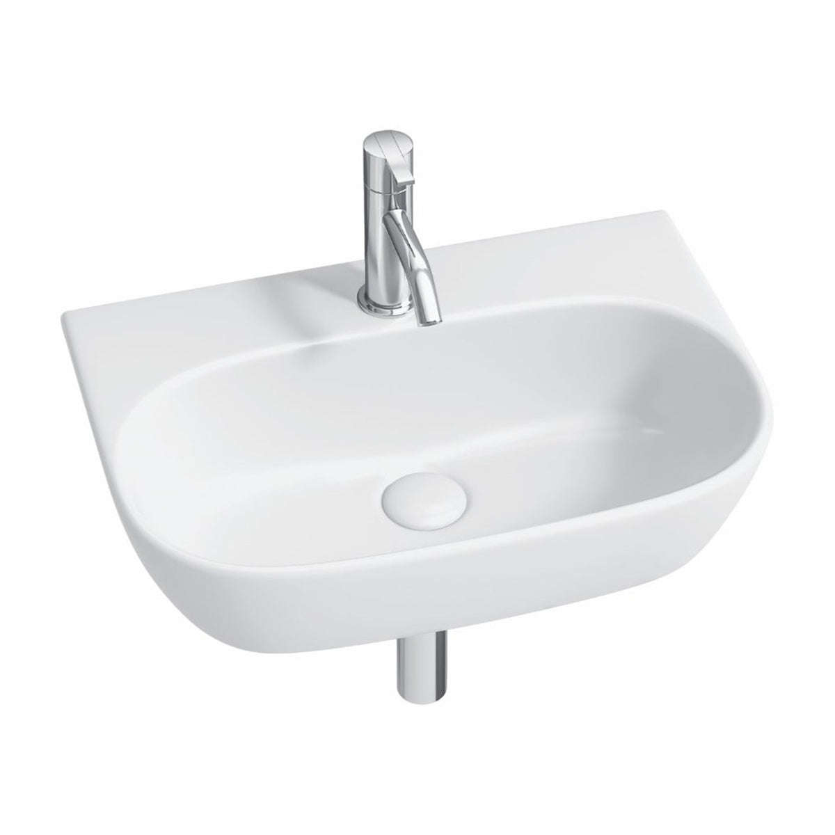 Basin Wall Hang Scorpio 1 T/H 470x320x140 Mm