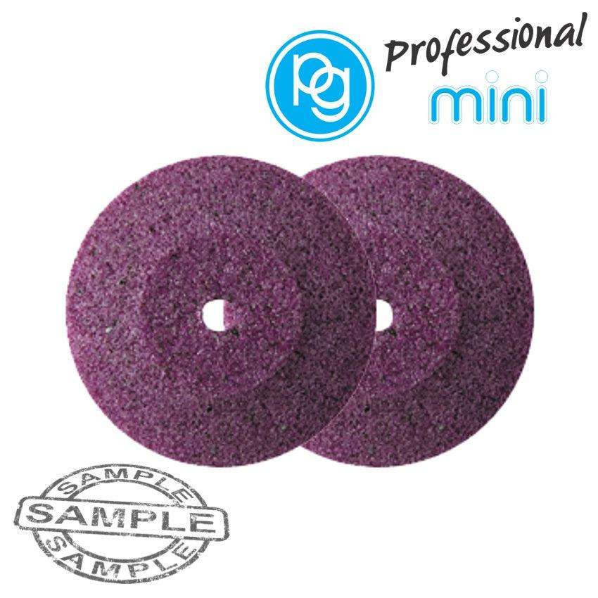 Pg Lenticular Grinding Stones.Ruby Abv.22 Mm.2 Pcs