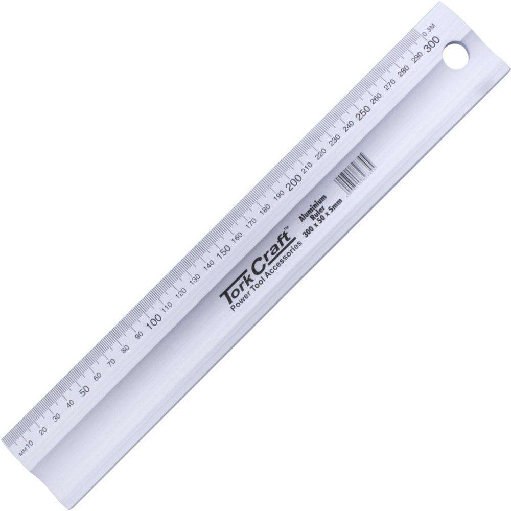 Tork Craft Aluminium Straight Edge Ruler Type B 300 X50 X5.0 Mm
