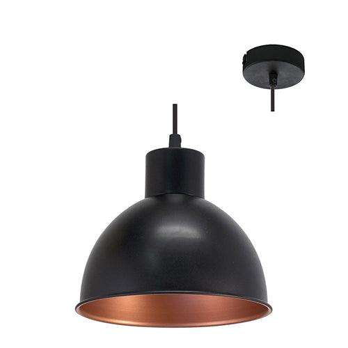 Eurolux Truro1 Pendant Black/Copper