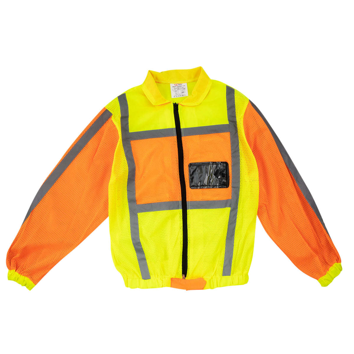 Pioneer Jacket Lime Orange Reflect Long Sleeve Med