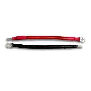 35mm2 2 AWG Battery Cable 20CM Red and Black Pair With 10mm Ring and Pin Lugs