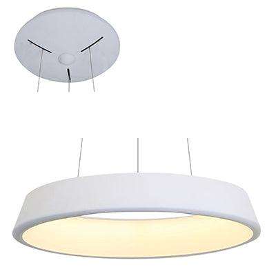 ***Pendant Aluminium White Led 1x20w