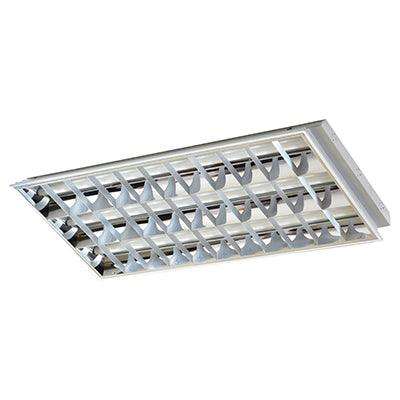 Radiant Recessed Ceiling Light Wired For Led T8 3x18w Cordset Price/Pc Pack/2