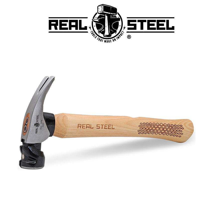 Real Steel Hammer Claw Rip 570 G 20 Oz Hick. Wood Handle