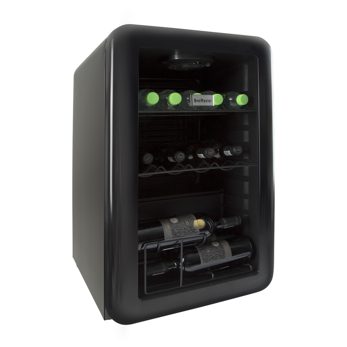 SnoMaster - 68L Counter-Top Retro Beverage Cooler - Black (SC-70R)